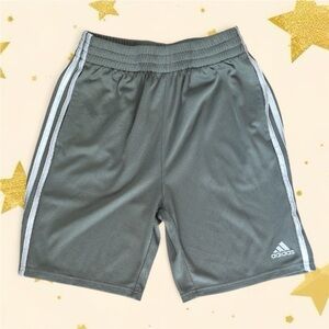KIDS Adidas Khaki Shorts with White Stripes